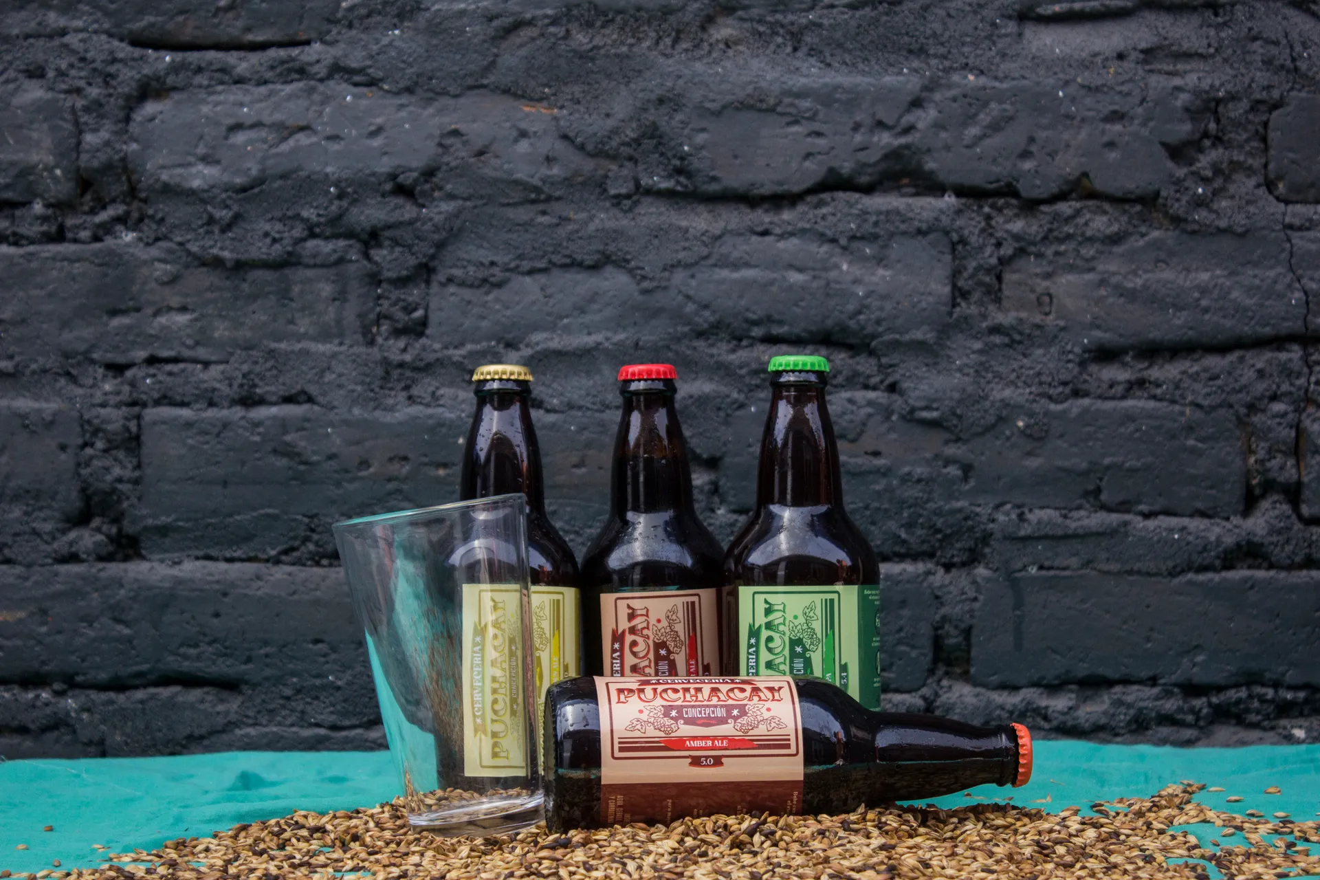 Happy clients enjoying beer